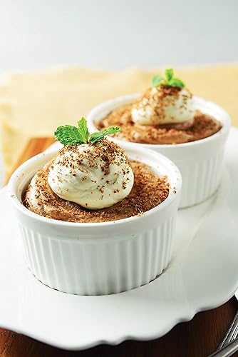 Miniatura 3 de HIC Conjunto de 6 miniplatos de porcelana para mantequilla, Blanco