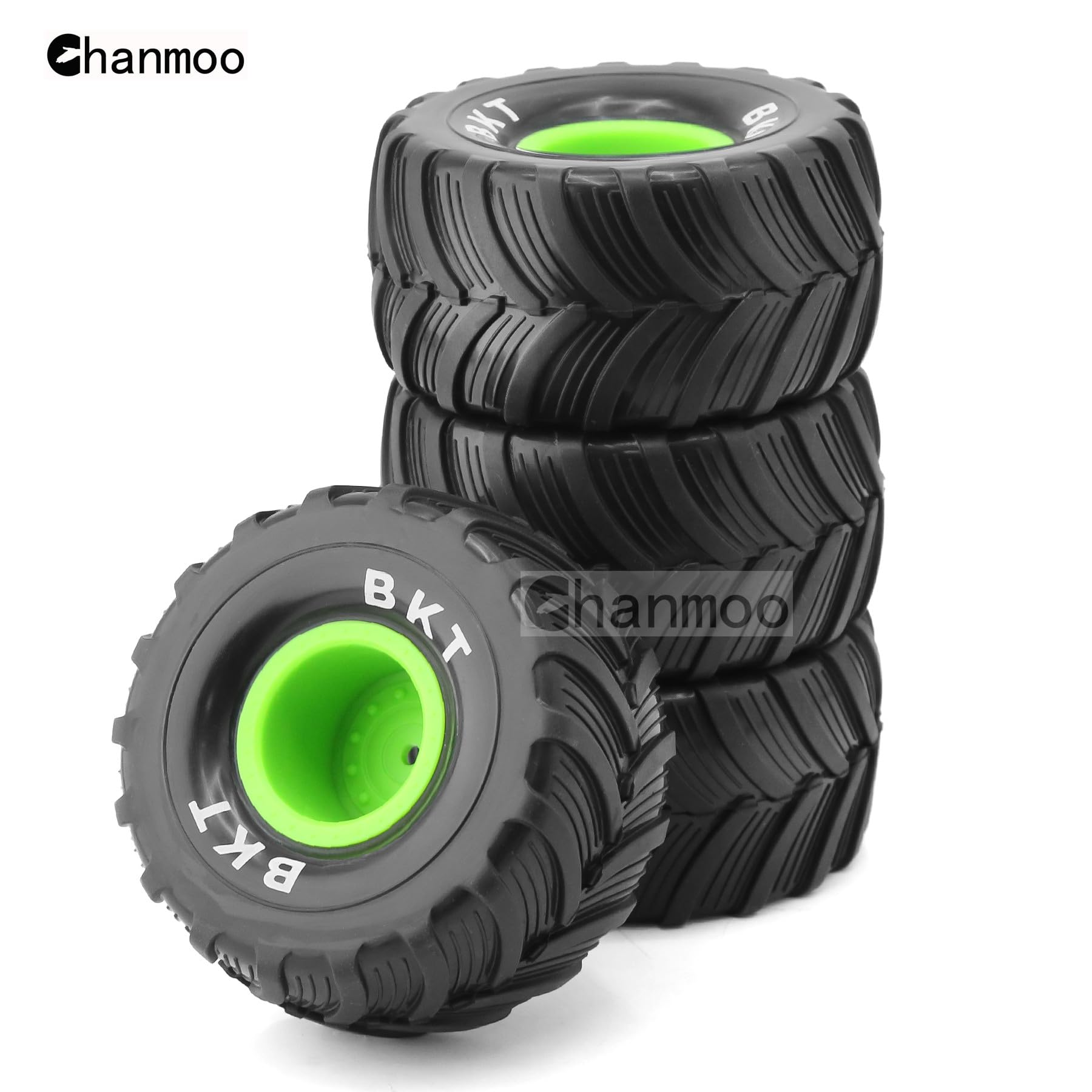 Amazon | Chanmoo 1/18 RC モンスタートラックタイヤとハード