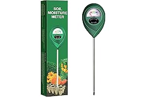 iPower Plant Water Meter for Garden, Lawn, Farm - 1 Pack Green