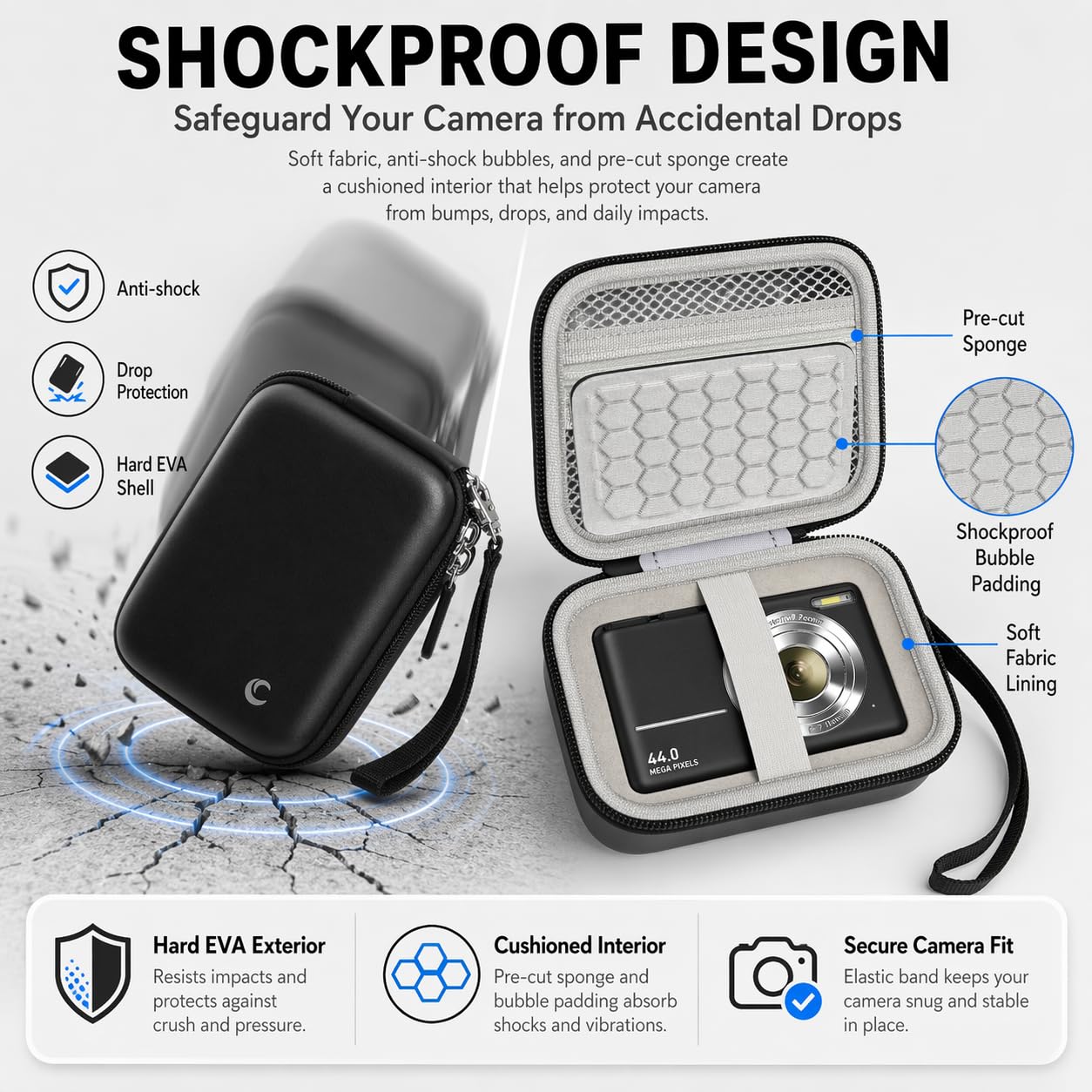 リサ・ラーソン　トイカメラ　 DIGITAL CAMERA ケースと付属品 Amazon.com : Comecase Digital Camera Case for Kodak PIXPRO FZ55