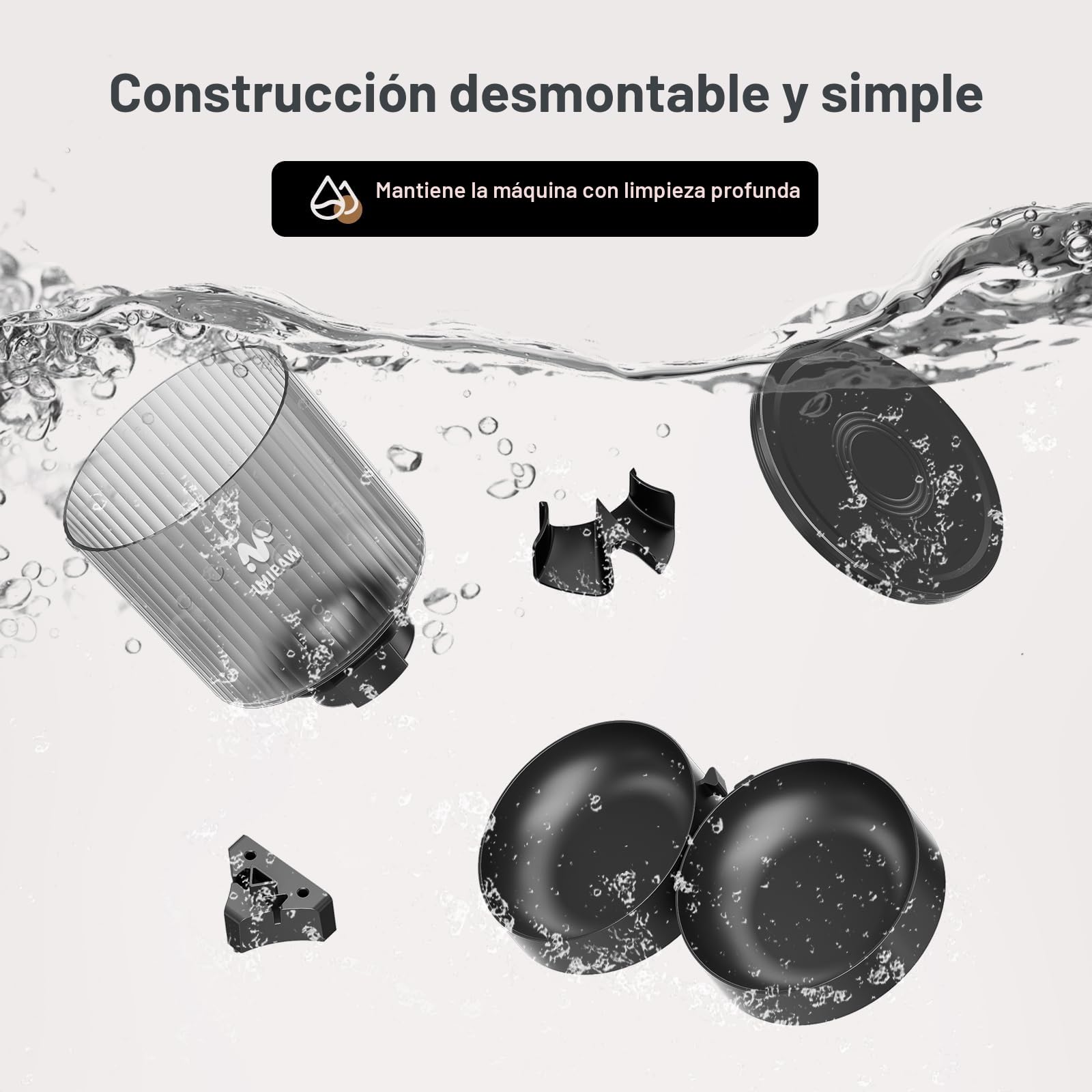 IMIPAW Comedero Gato Automatico - Dispensador Comida con Dos Cuencos, Temporizador Programable para Gatos y Perros con Bolsa Desecante, 1-6 Comidas al Día, 1-20 Porciones por Comida- 4L