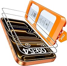 TOCOL Tempered Glass for iPhone 17 Pro Max, Automatic Dusting, Bubble Free, 9H Hardness, Full Coverage Screen Protector, Compatible Phone Cases, 2 Pieces