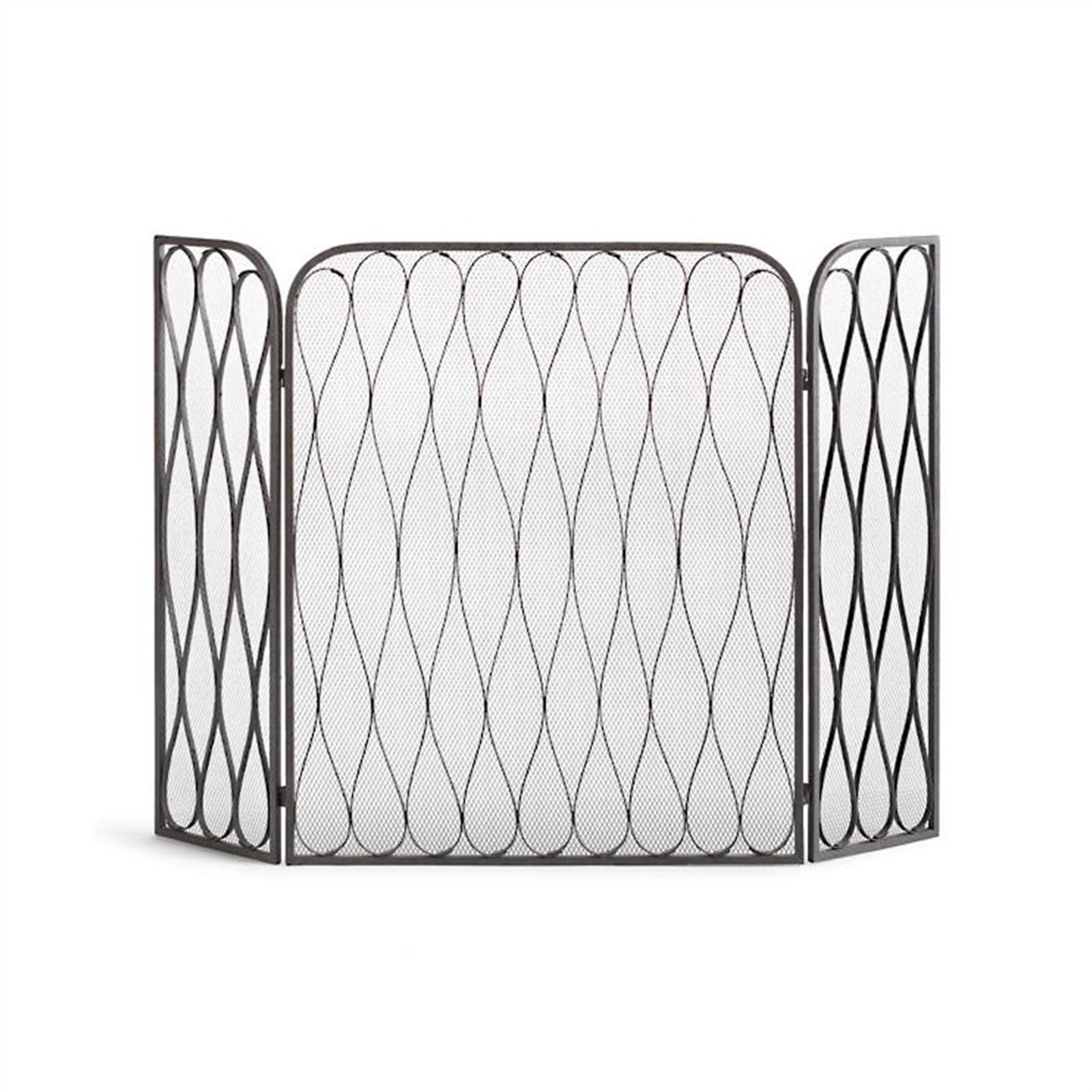 Schermi per Caminetti di Guardia Divisorio for guardrail in metallo con schermo for camino in stile europeo nero con recinzione protettiva in ferro con decorazione a rete Accessori per Caminetti in Re