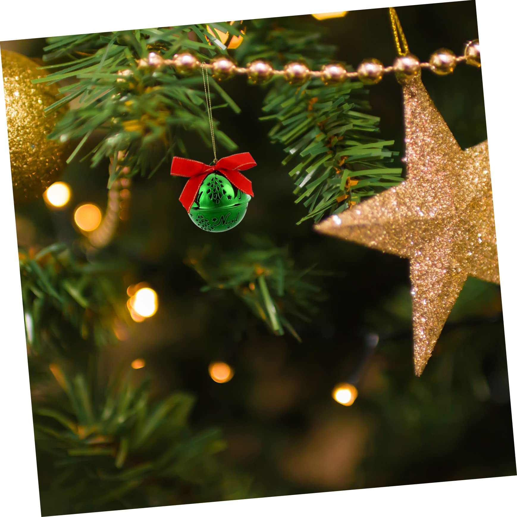 IMIKEYA 12pezzi Campanelle Natalizie Pendenti Decorazioni Sospese per Albero di Natale Ornamenti Allungati