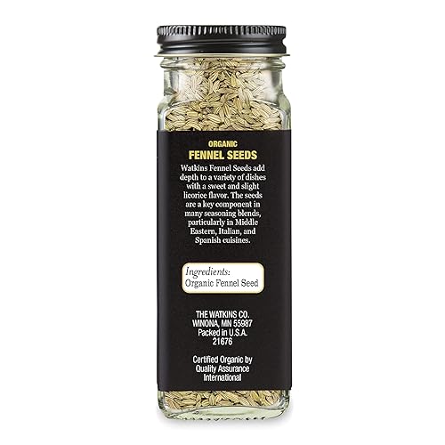 Miniatura 2 de Watkins Semillas de hinojo orgánico, 1.8 onzas, paquete de 3