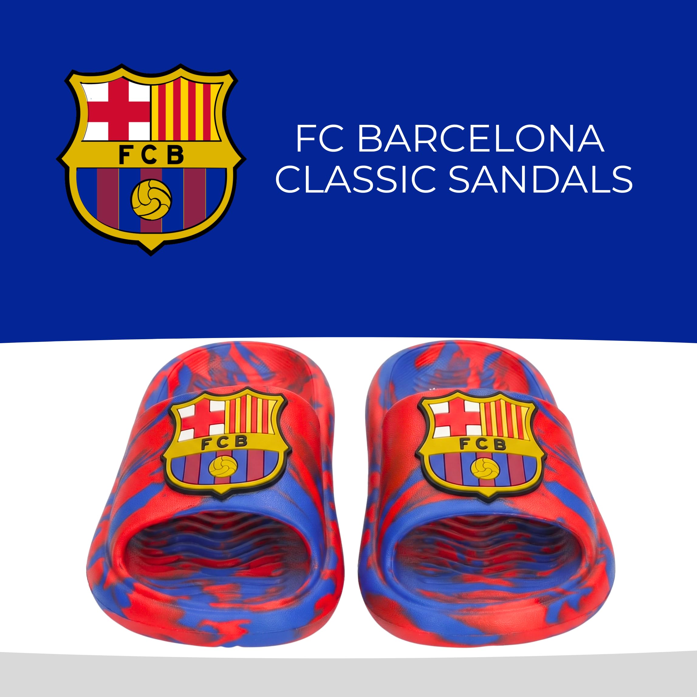 FC Barcelona Sandalias para Niño, Zuecos de Verano, Tallas EU 28 a 35