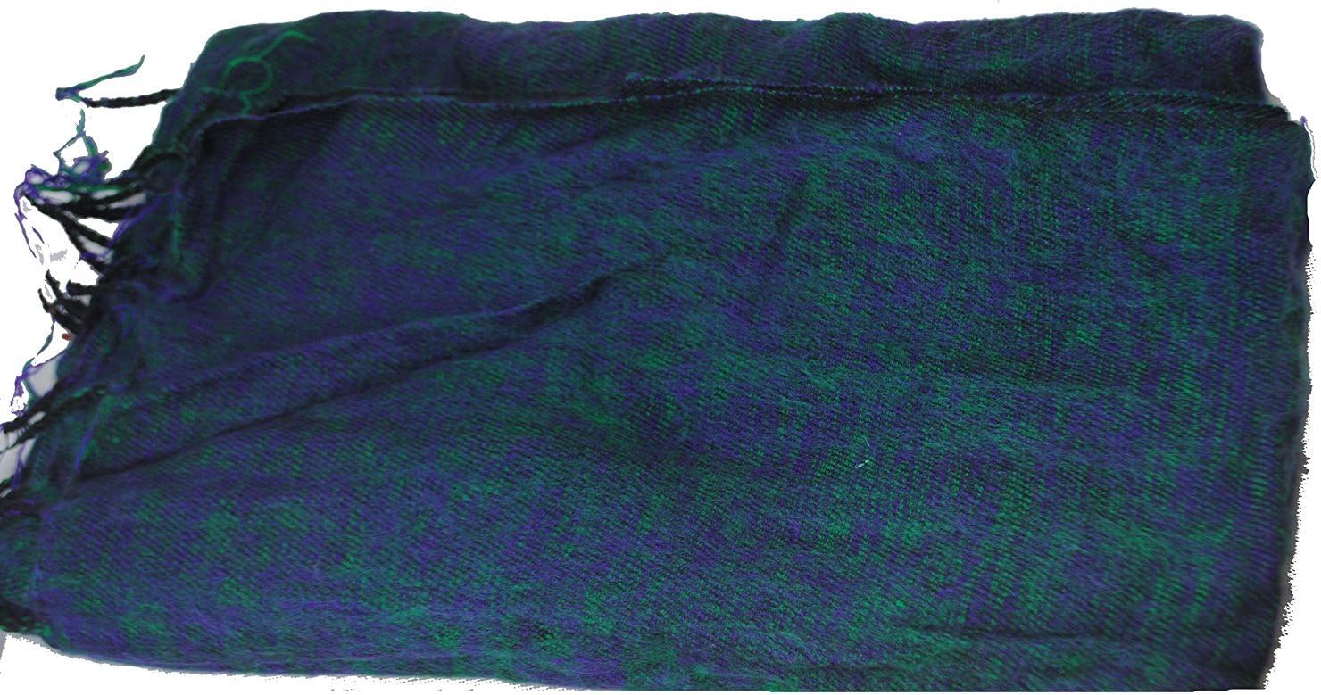 Fair Trade Tibetan Yak Wool Woollen Shawl/Blanket 1.8M x 0.8M