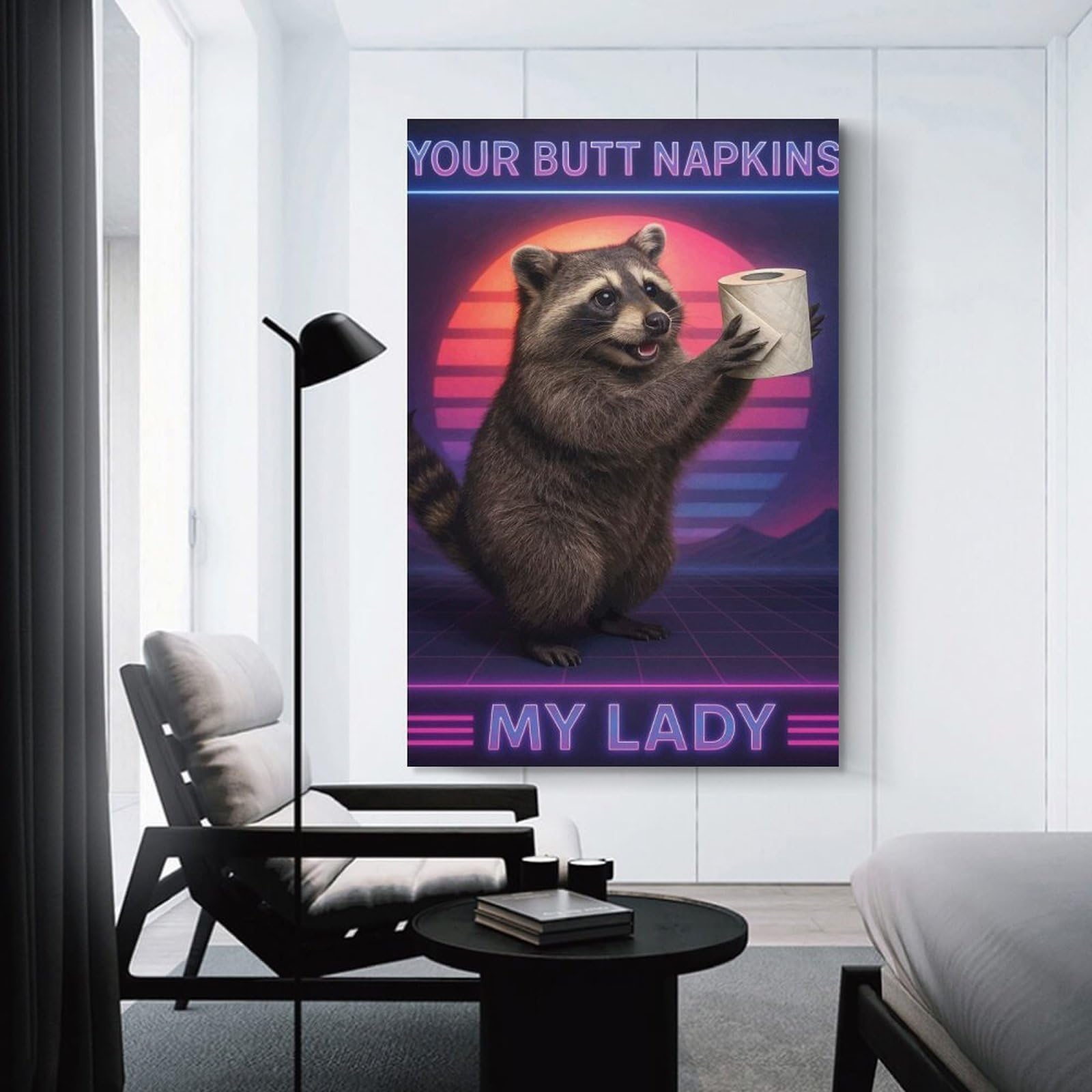 Junmoney Your Butt Napkins My Lady Home Decor Wall Art, 24x36inch(60x90cm), for Apartment Walls, Studios Or Work Areas, Stylish Wall Art for Fresh Spaces