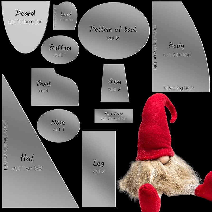 amazon-com-jutom-11-pcs-christmas-gnome-patterns-for-sewing-basic-gnome-patterns-sewing-ruler-template-acrylic-quilting-ruler-non-slip-for-christmas-diy-making-supplies-arts-crafts-sewing for Free Printable Gnome Shoe Pattern Amazon.com : Jutom 11 Pcs Christmas Gnome Patterns for Sewing Basic Gnome Patterns Sewing Ruler Template Acrylic Quilting Ruler Non Slip for Christmas DIY Making Supplies : Arts, Crafts & Sewing for Free Printable Gnome Shoe Pattern