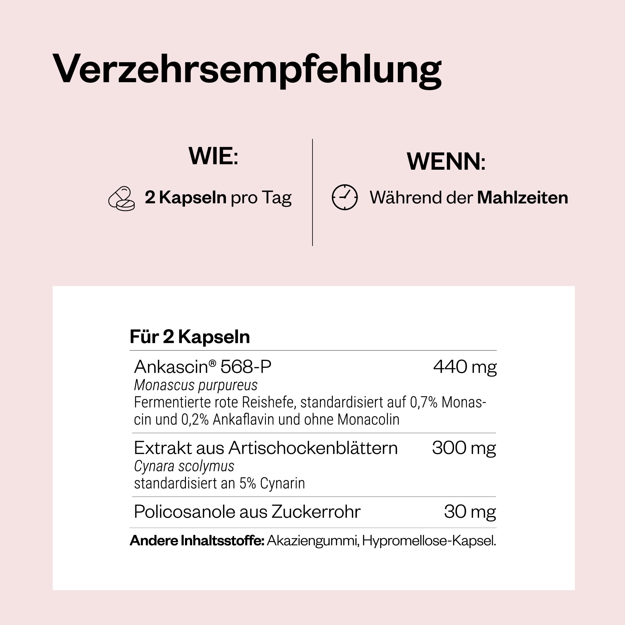 Cholesterol Complex Formula – Rotschimmelreis ohne Monacolin (ohne Statin) – Nahrungsergänzungsmittel mit Rotschimmelreis, Artischocke & Policosanolen – 60 Kapseln – SuperSmart