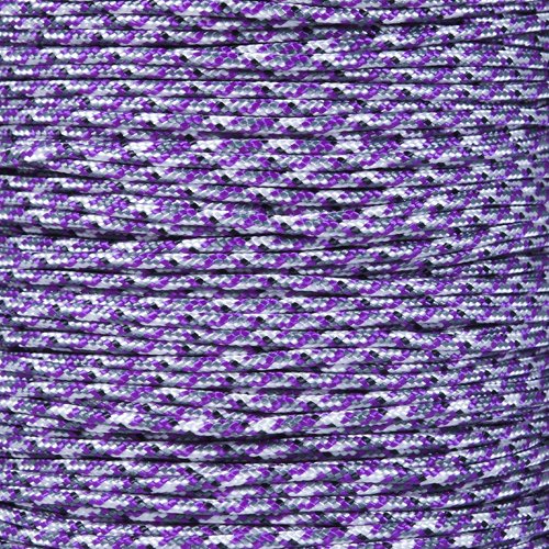 PARACORD PLANET 10, 25, 50, and 100 Foot Hanks of 425 Paracord (3mm), Made of 100% Nylon for Tactical Crafting, Survival