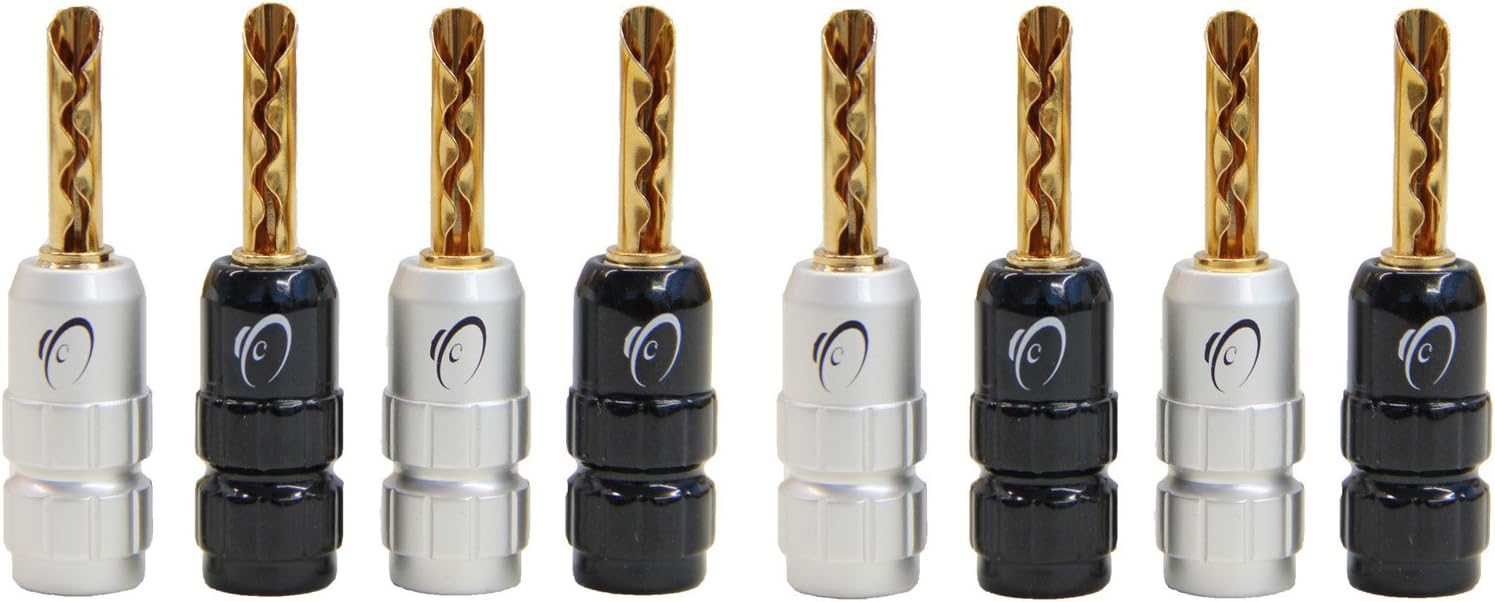 eKs BFA Style Banana Plugs - Set of 8-4 Pair