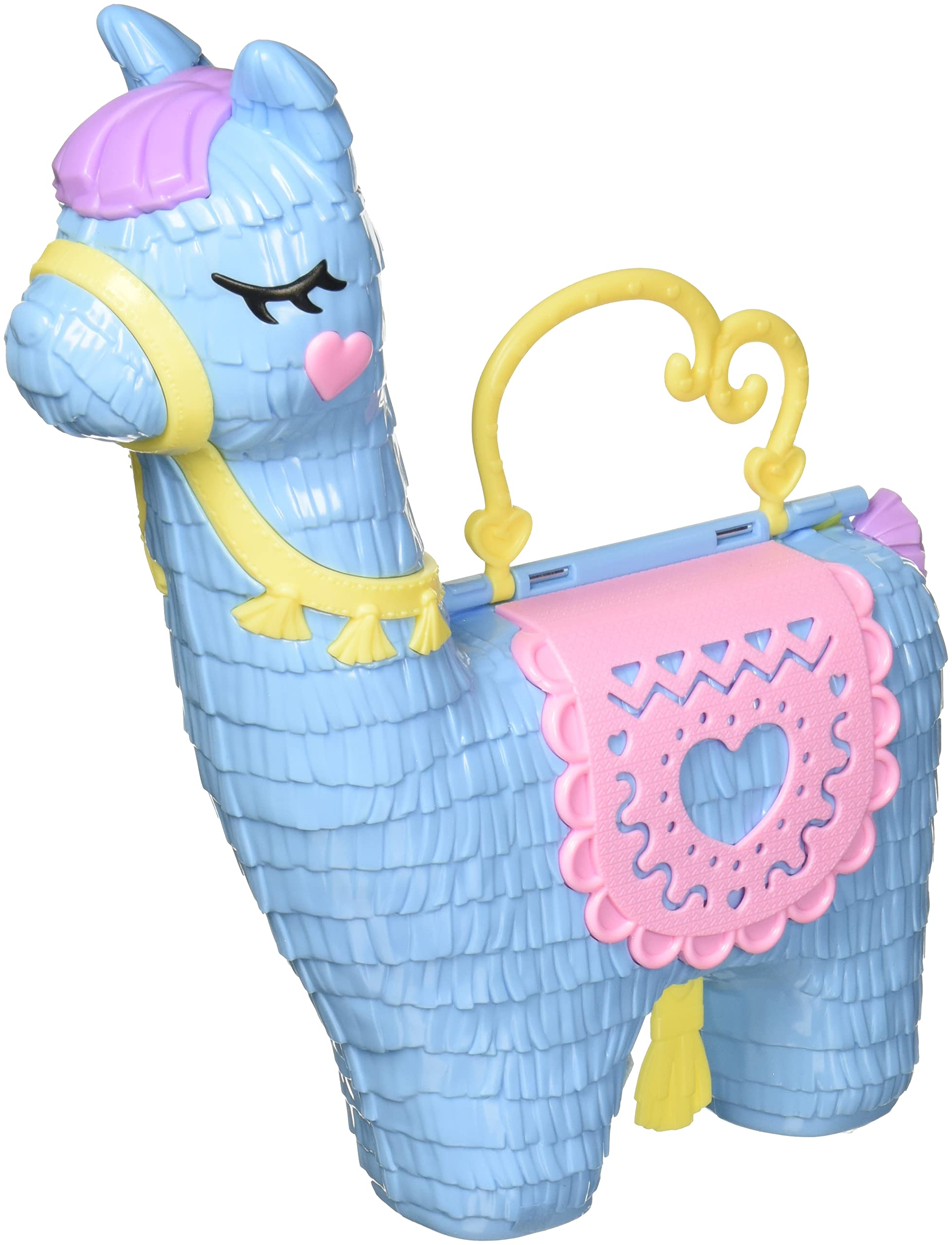 Polly Pocket Schatulle, Lama im Pyjama Party Thema, mit 25 Zubehörteilen wie 2 Puppen und 2 Lamas, interaktive Elemente für intensives Spielen, Spielzeug ab 4 Jahre, HHX74