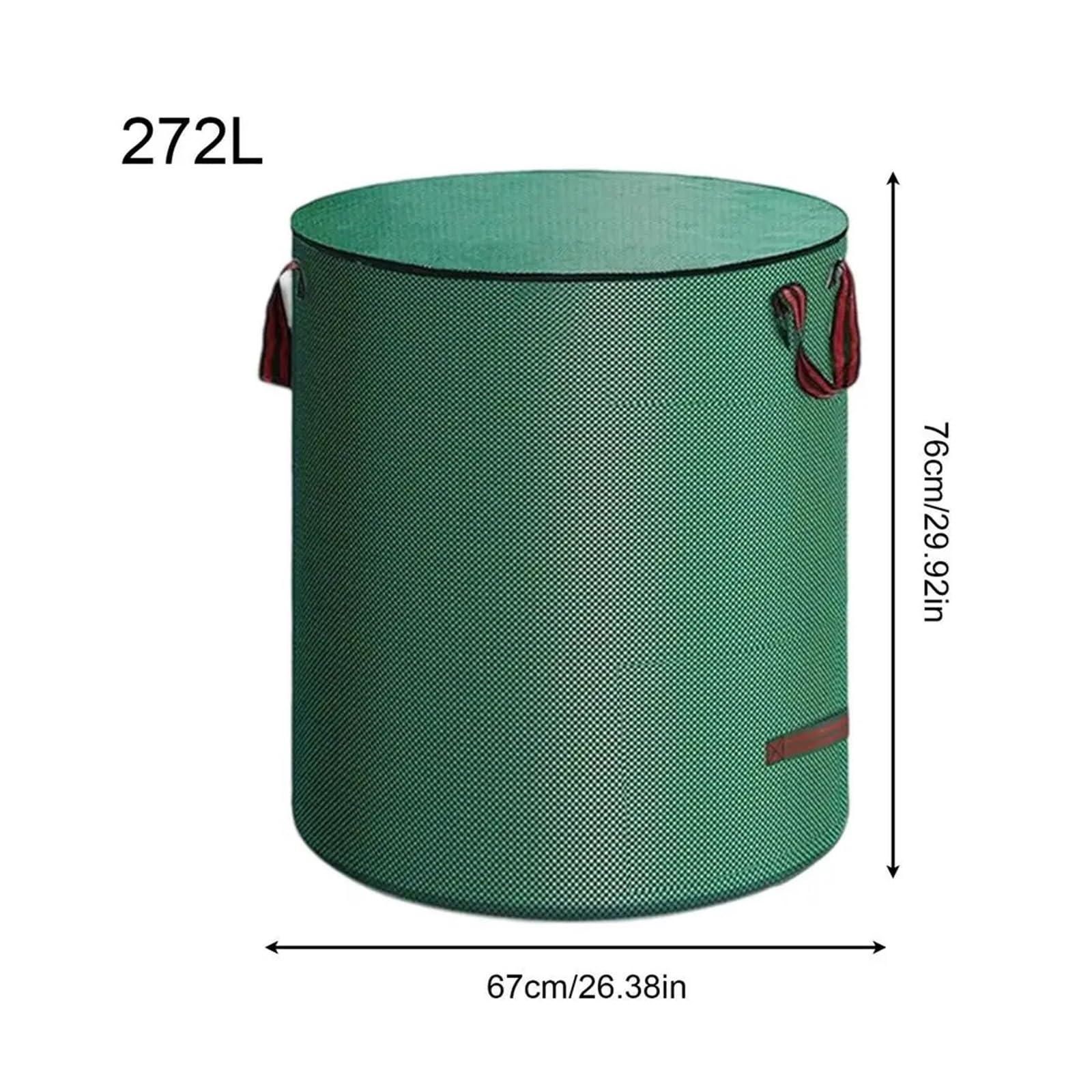 Bolsa de hojas jardín for recoger malas hierbas y residuos césped bolsas limpieza jardines(272L)