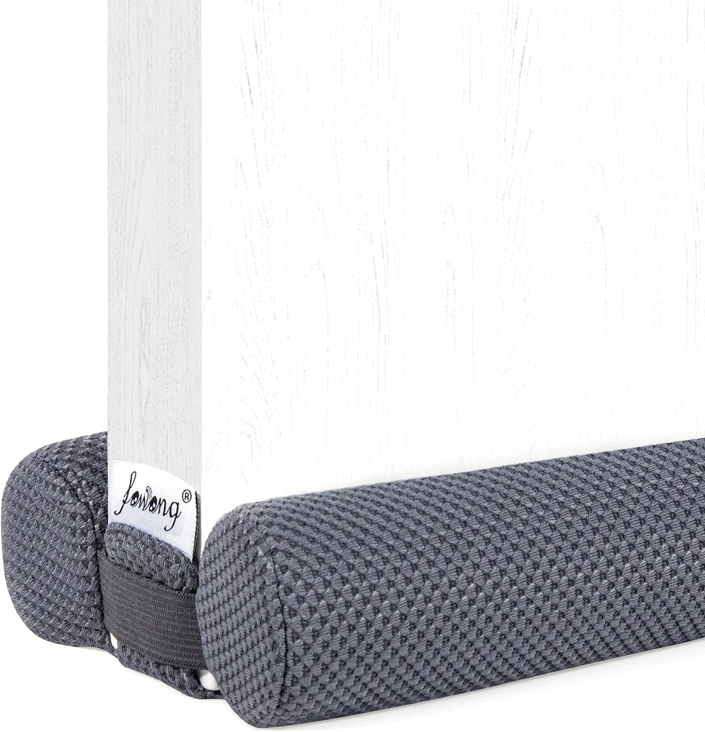 fowong Under Door Draught Excluder,88cm Double Side Draught Excluder for Bottom of Doors Under Door Seal Reduce Noise Draft Excluder Cushion Grey