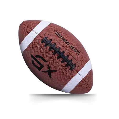 Official Size 7 Football – Durable,Strong Grip Leather Adult &