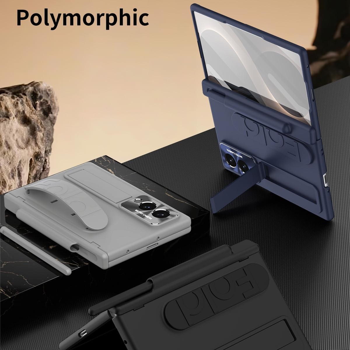Custodia opaca slim for Samsung Galaxy Z Fold 8 stilo cinturino