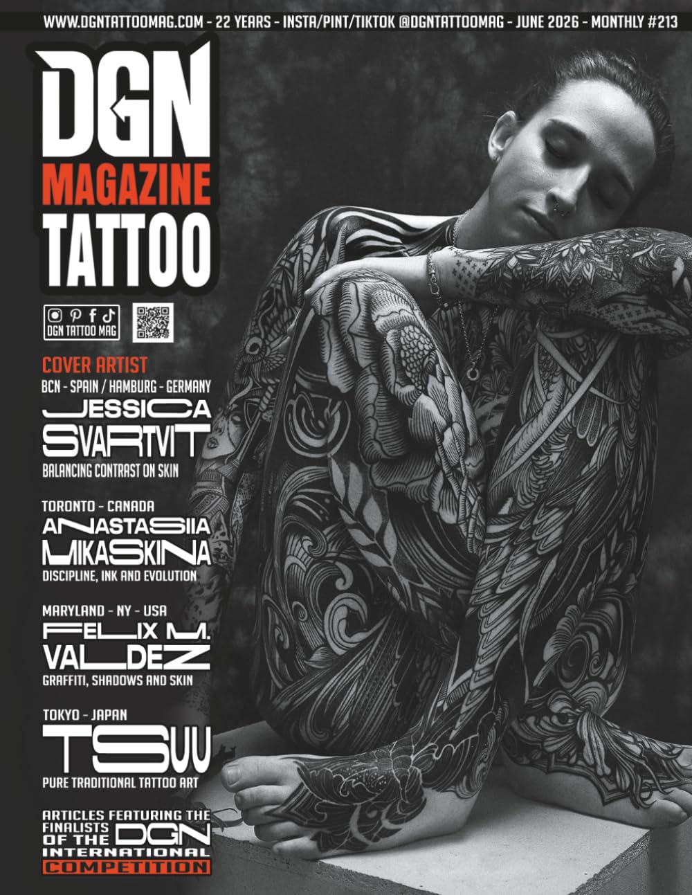 DGN Tattoo Magazine - JESSICA SVARTVIT - Issue #213