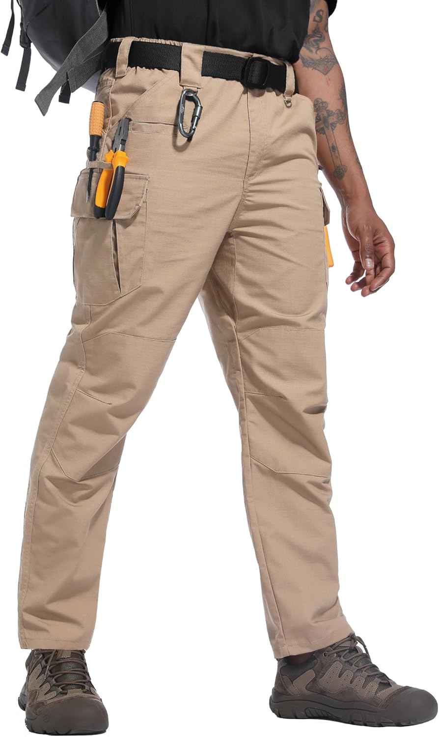 Men’s Cargo Work Pants Lightweight Ripstop Water, Resistant for Hiking, Tactical Missions with 7-Pocket Men’s Cargo Work Pants Lightweight Ripstop Water, Resistant for Hiking, Tactical Missions with 7-Pocket