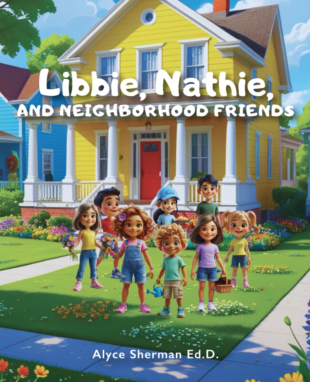 Libbie, Nathie, and Neighborhood Friends