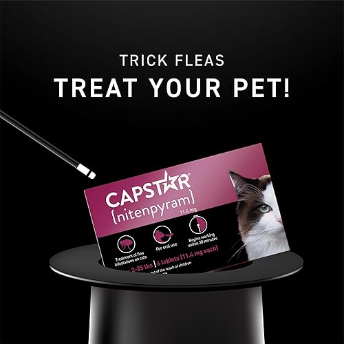 Miniatura 2 de CAPSTAR (nitenpyram) Tratamiento bucal de pulgas para gatos, tabletas de acción rápida que comienzan a matar pulgas en 30 minutos, gatos de 2 a 25