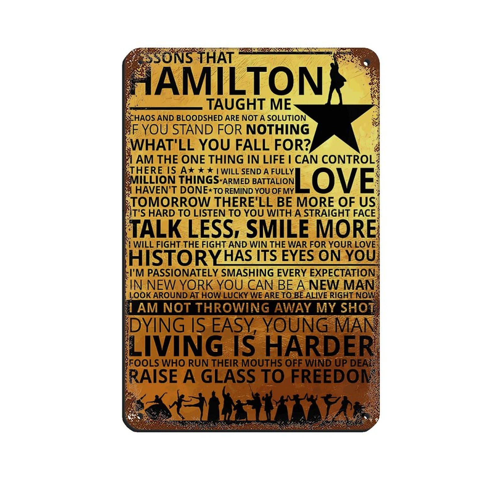 Coobal Hamilton American Musical Broadway Artworks Poster Retro