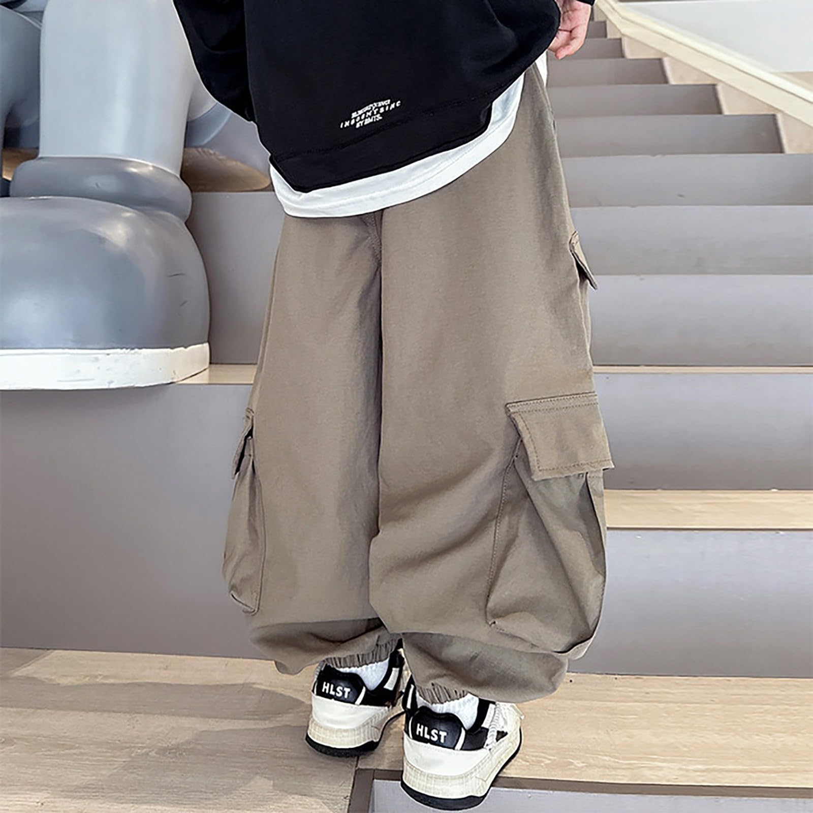 Generisch Hosen Für Jungen,Jungen Baggy Gerades Bein Jogginghose Kinder Outdoor Atmungsaktive Cargohose Mit Taschen Kids Beach Jagdbekleidung Outdoorhose Freizeithosen