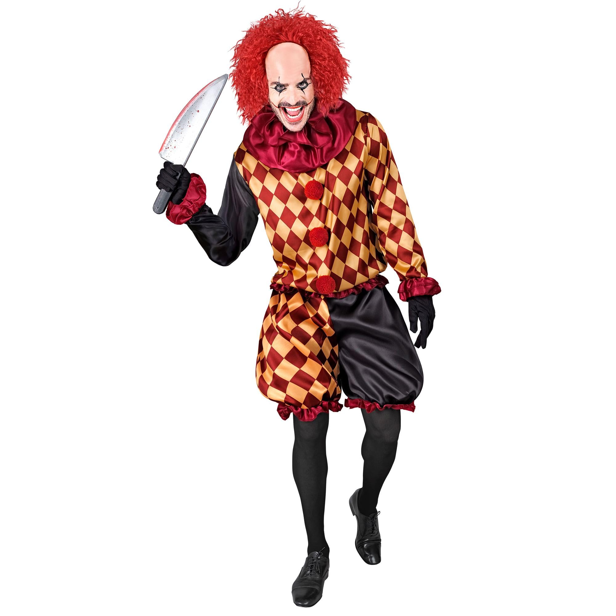W WIDMANN MILANO Party Fashion - Horror Clown Psychopath Killer Halloween Fancy Dress Costume