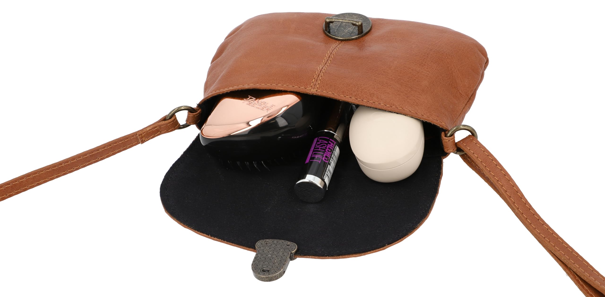 Gusti Umhängetasche Leder-Rona Handtasche Freizeittasche kleine Tasche Schultertasche Damen Ledertasche Vintage Leder