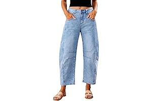 GRAPENT Barrel Jeans for Women