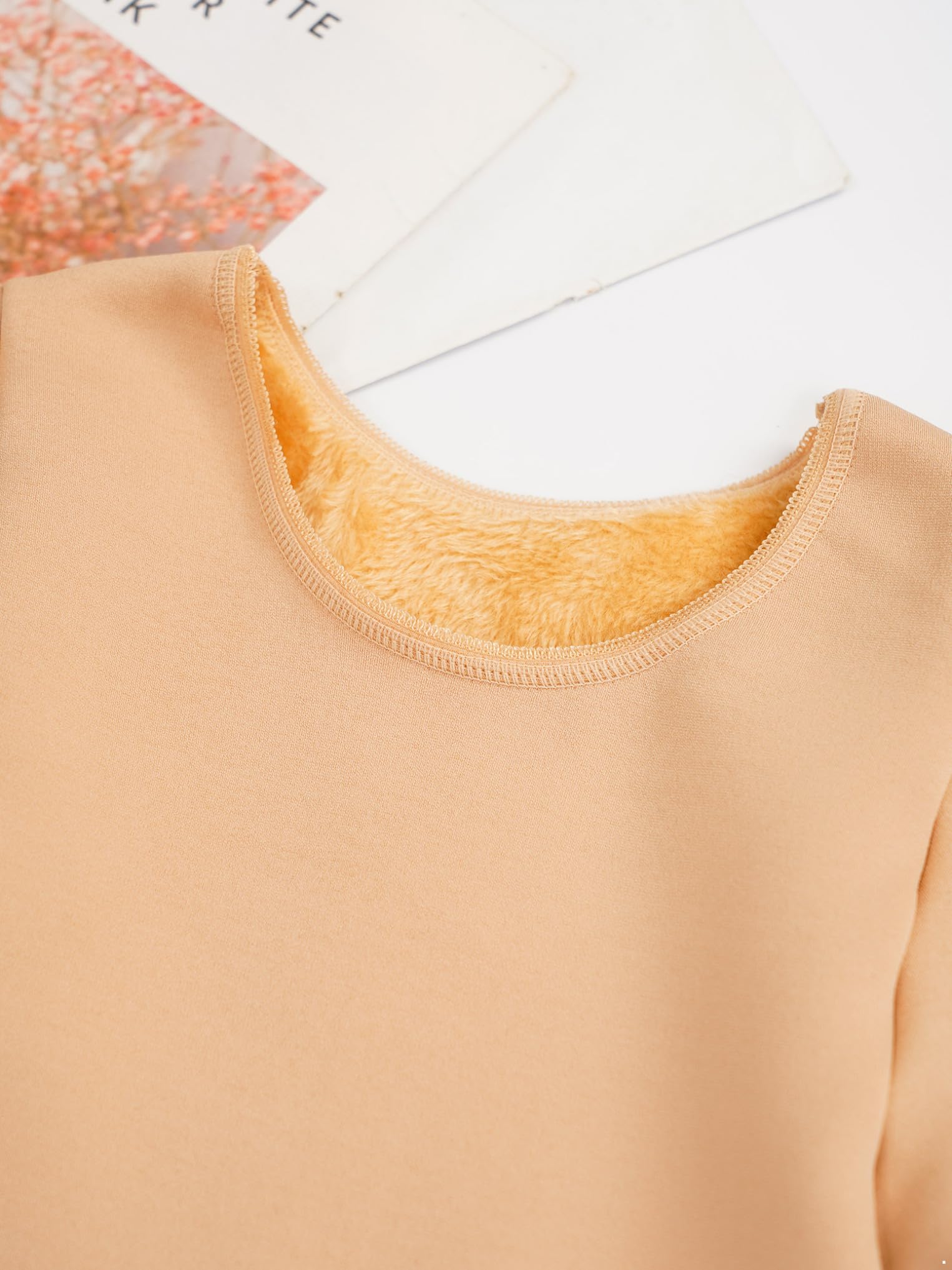 Kaerm Ropa interior térmica de invierno para niños y niñas, con forro cálido, ropa interior de esquí de manga larga térmica + pantalones térmicos elásticos con juego térmico para pies