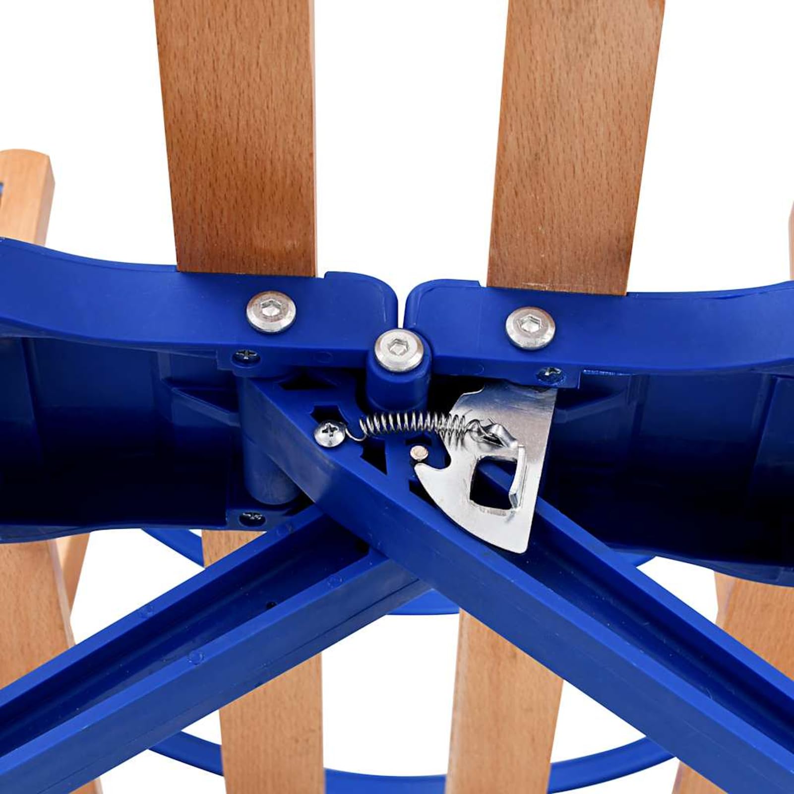 Gecheer Slittino da neve pieghevole in legno, con schienale, 119 cm, leggero e resistente, con blocco di sicurezza e guide in metallo, per famiglie e appassionati di sport invernali