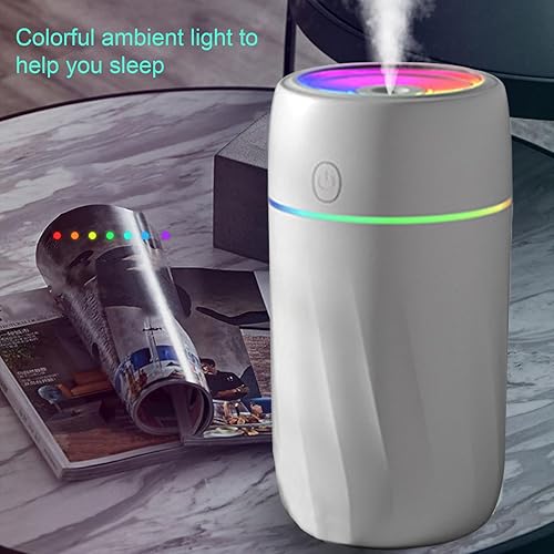 Miniatura 2 de Humidificador USB - Humidificador silencioso de niebla fría para dormitorio y oficina, plantas, fácil de limpiar, para el hogar y la oficina (blanco)