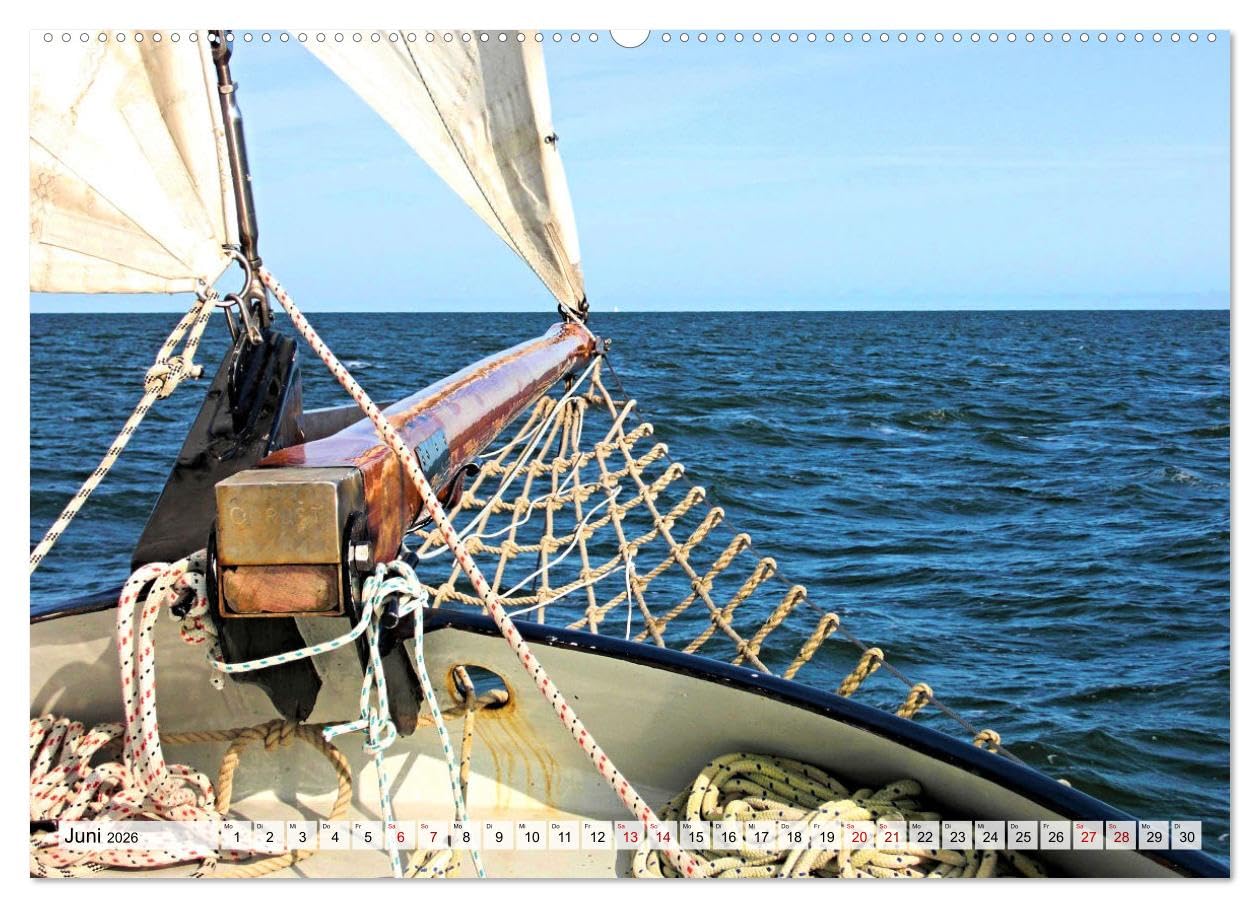 Segeln - mit dem Wind (hochwertiger Premium Wandkalender 2026 DIN A2 quer), Kunstdruck in Hochglanz: Stimmungsvolle Bilder von Segeltörns rund um die Welt (CALVENDO Sport)