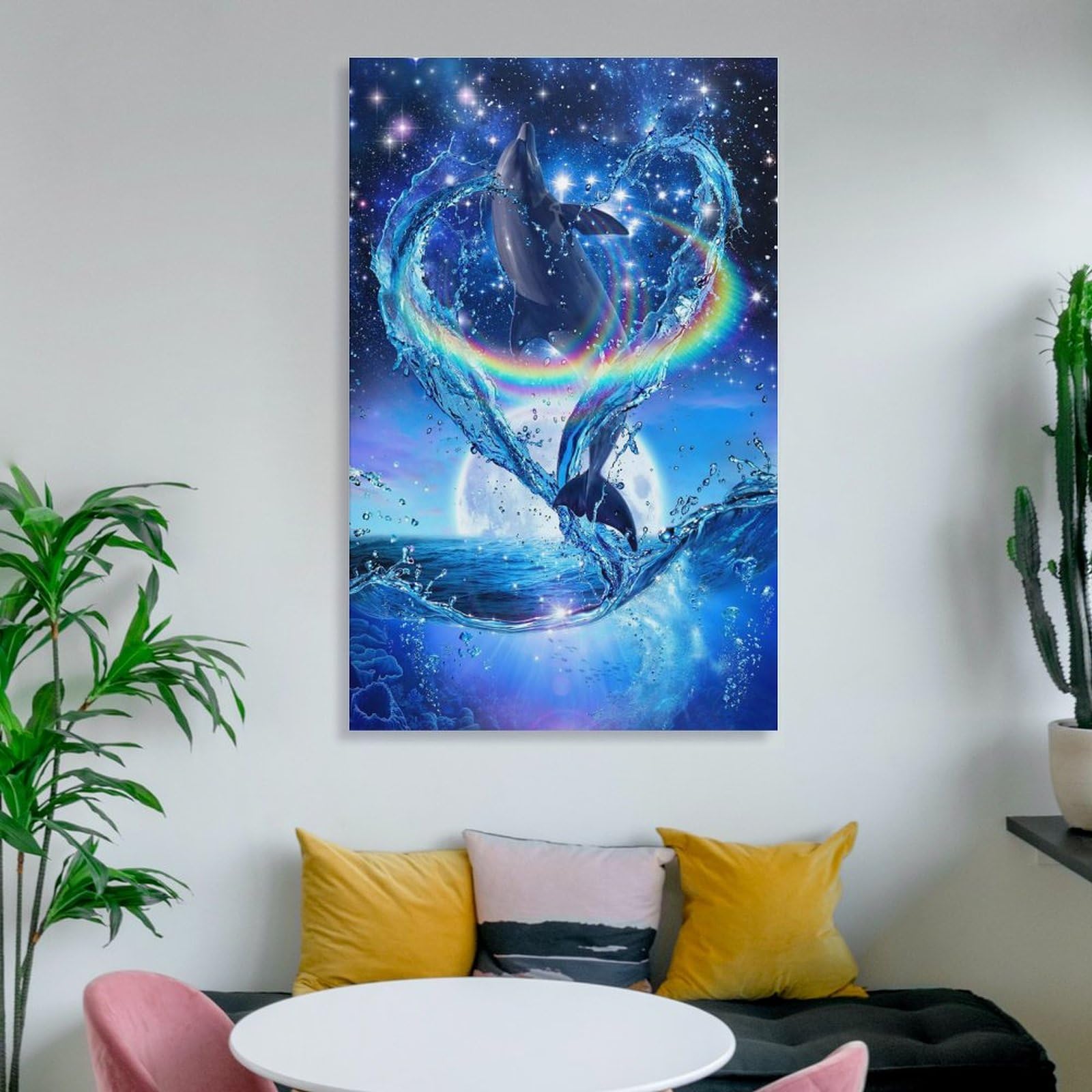 Amazon.co.jp: イルカ 絵画 ラッセン 星に願いを アート アート