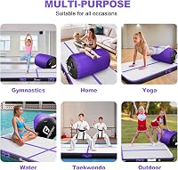 FBSPORT Airtrack Tornaszőnyeg 4m x 100cm x 10cm  Légpumpával és Tekerccsel 7