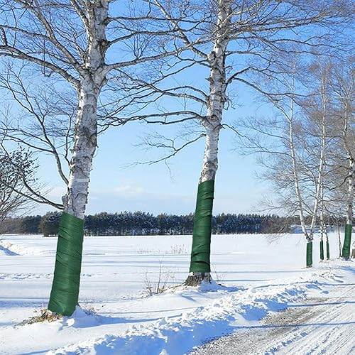 Miniatura 6 de Envolturas protectoras de árboles, 2 rollos en total de 130 pies, a prueba de invierno, protectores de troncos de árboles, plantas de arbustos,