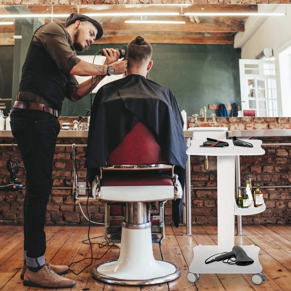 Kosmetikwagen Salonwagen, Arbeitswagen mit Ablagefach Tragbar Gerätewagen Friseur Rollwagen Beauty Salon Trolley mit Rädern Medizinischer Wagen, für Schönheitsinstrument SPA