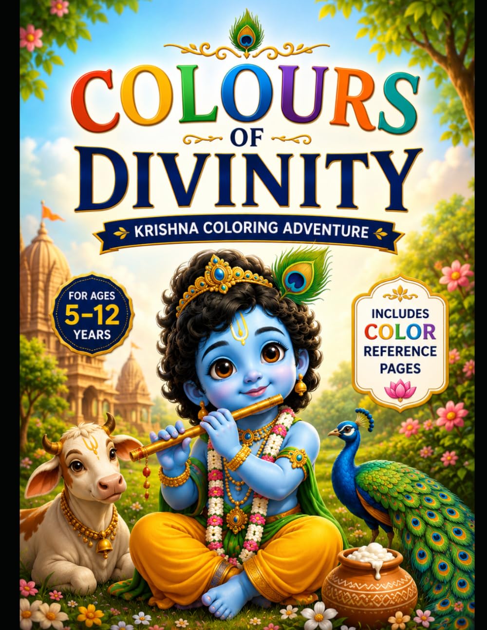 Colours of Divinity: A Fun Krishna Coloring Adventure