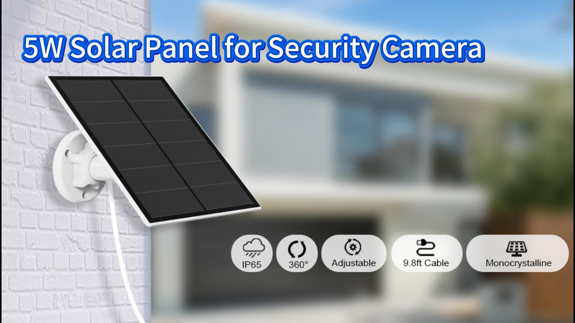 Amazon.com : Solar Panel for Security Camera, 5W USB Solar Panel