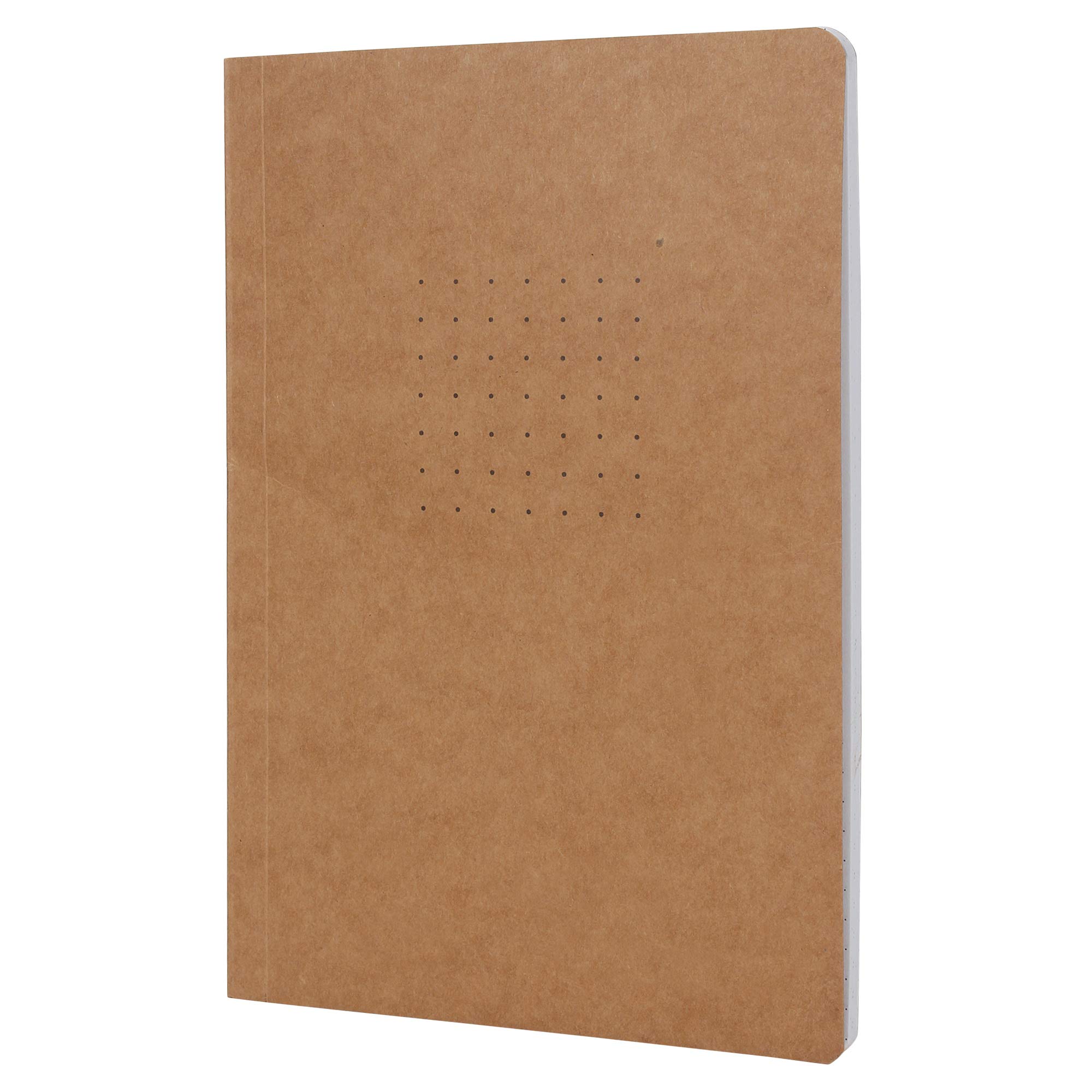 B6 Notebooks, Plain, 90 GSM Natural Shade Paper, Brown Soft Cover,in Journal Diary, 80 Pages (B6- Dotted)