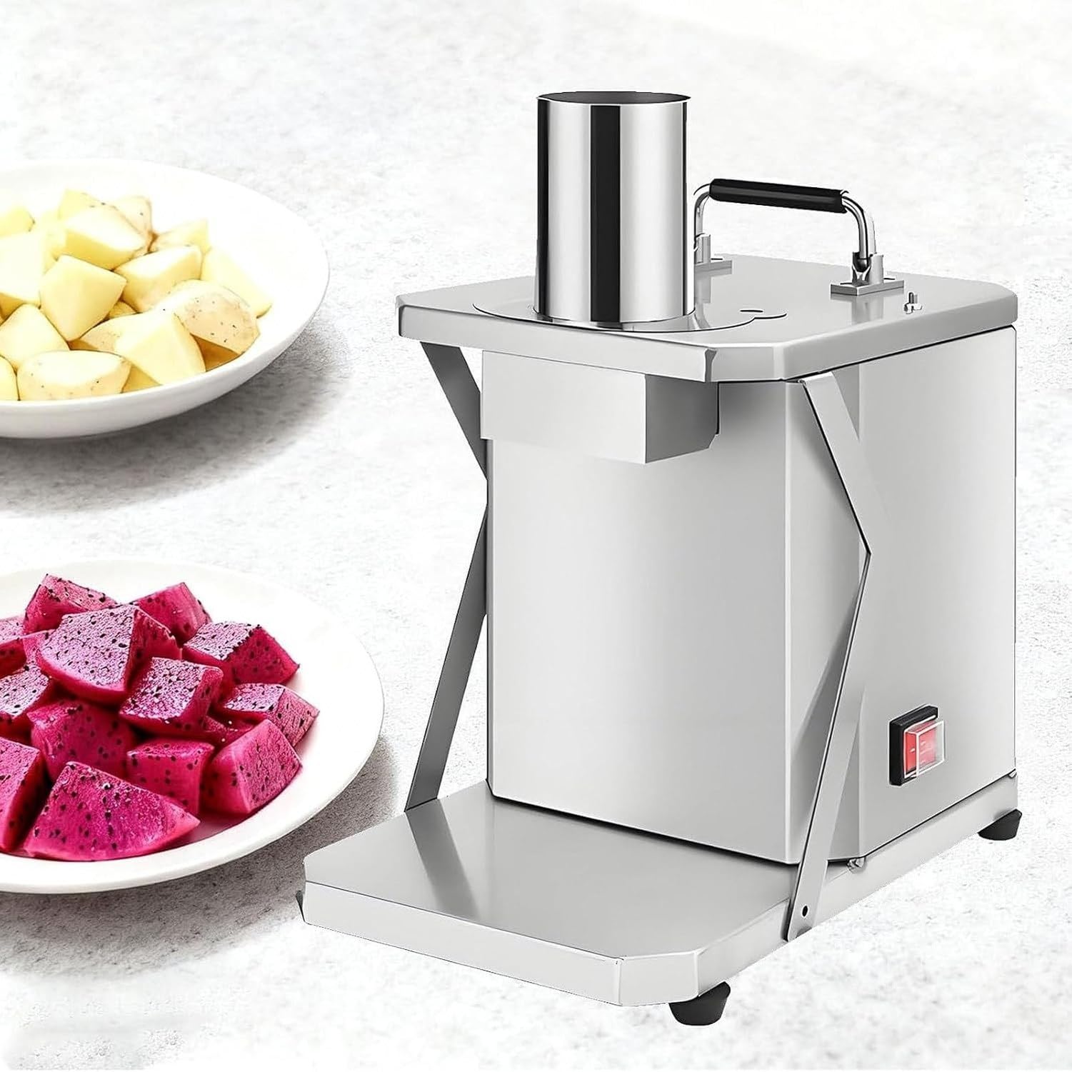 Cortador de Verduras con Discos 6/8/10/12/15mm, 220V