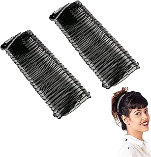 2 PCS Banana Hair Clips Large Size Stretch Banana Clip 30 Teeth Vintage Clincher Combs Non Slip Banana Clip Banana Hair Grips Elastic Banana Hairpin for Women Natural Thick Hair Curly Hair, Silver