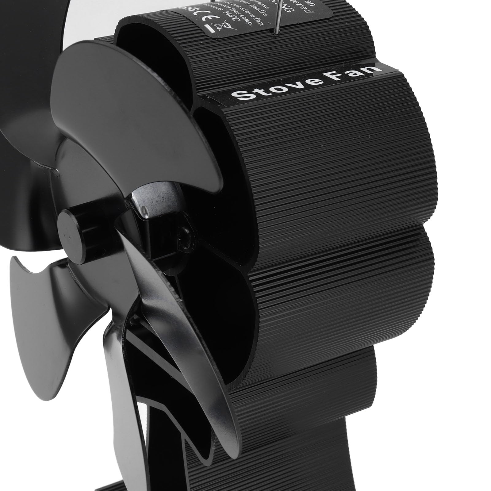 Yosoo Health Gear Ventilatore per Stufa, Ventilatore per Stufa a Legna Alimentato a Calore a 6 Pale, per Camino Termodinamico in Lega di Alluminio, Circolazione di Calore a Basso Rumore per