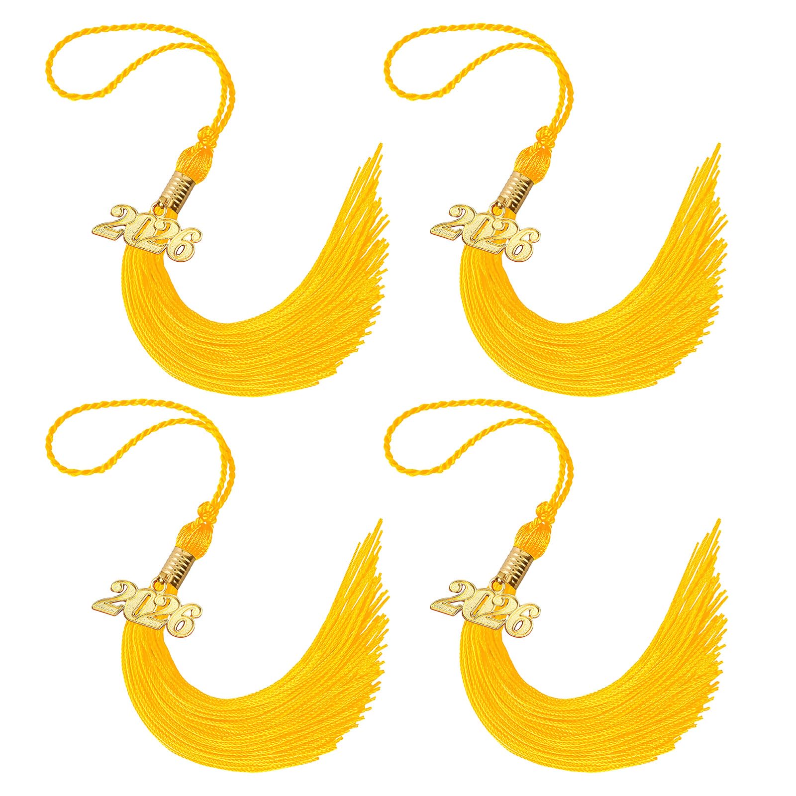 Hsyzygian 2026 Polyester Graduation Tassels with Secure Clip for Cap and Craft Projects Graduation Tassels