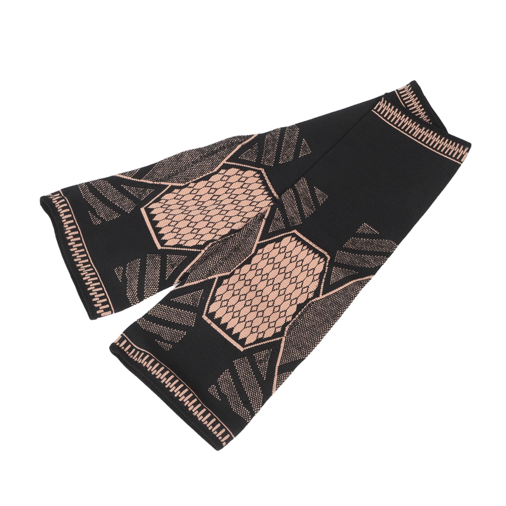 Milisten Men's Cycling Leg Warmers Warm Knee Pads for Workout Compression Sleeve Stabilizer Black Gold