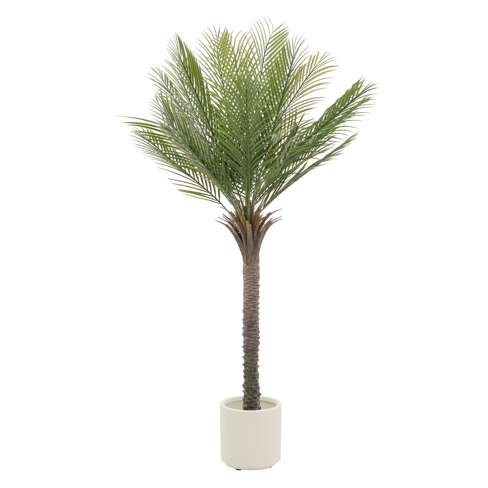 ML-Design Palma Artificiale 150 cm Piante Artificiali Grandi Piante Finte Tropicale Pianta Artificiale Decorazione in Plastica in Vaso per Interni/Esterni Albero Artificiale Come Vero per Soggiorno
