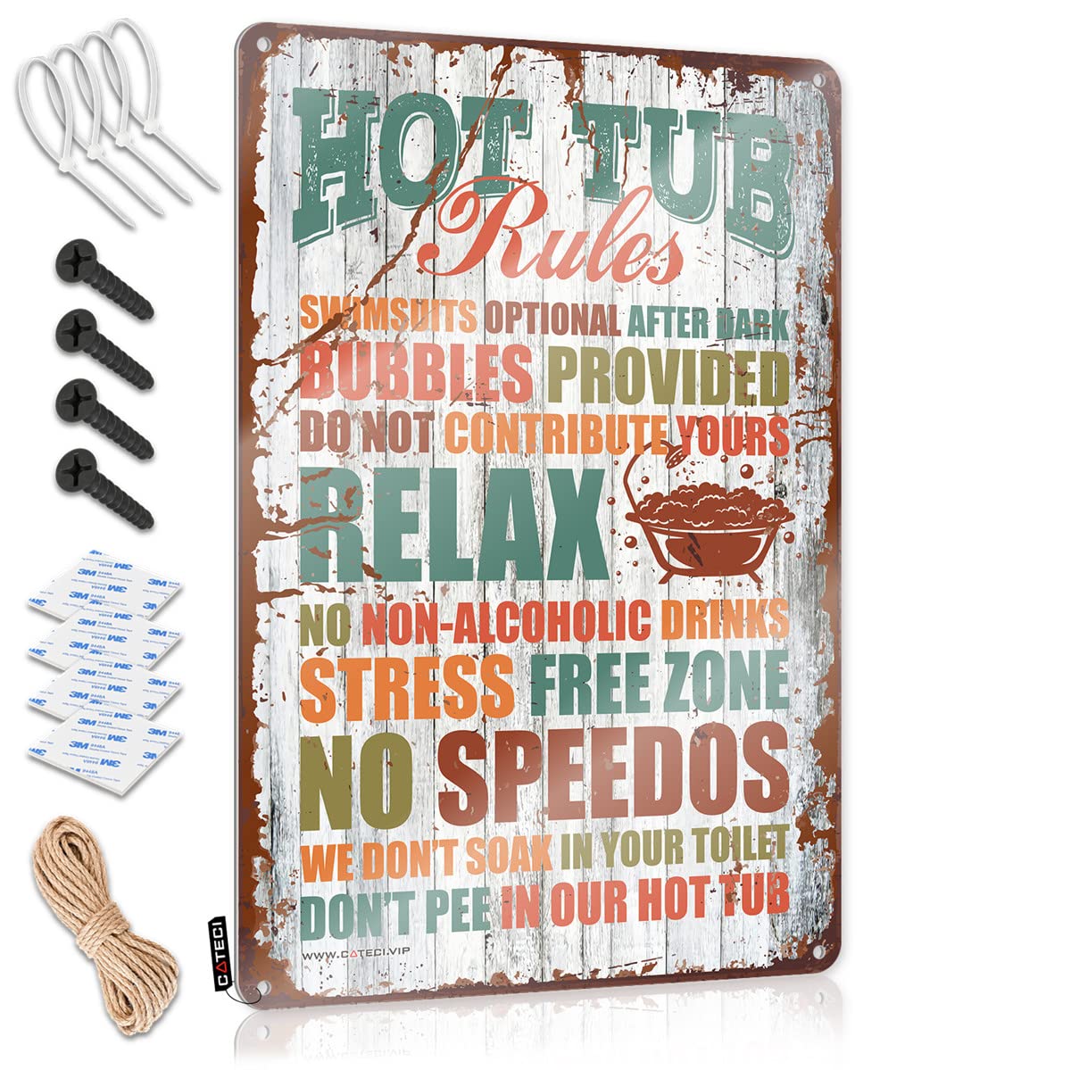 Funny Home Decor Funny Hot Tub Rules Sign Signs For Room Funny Kitchen Signs