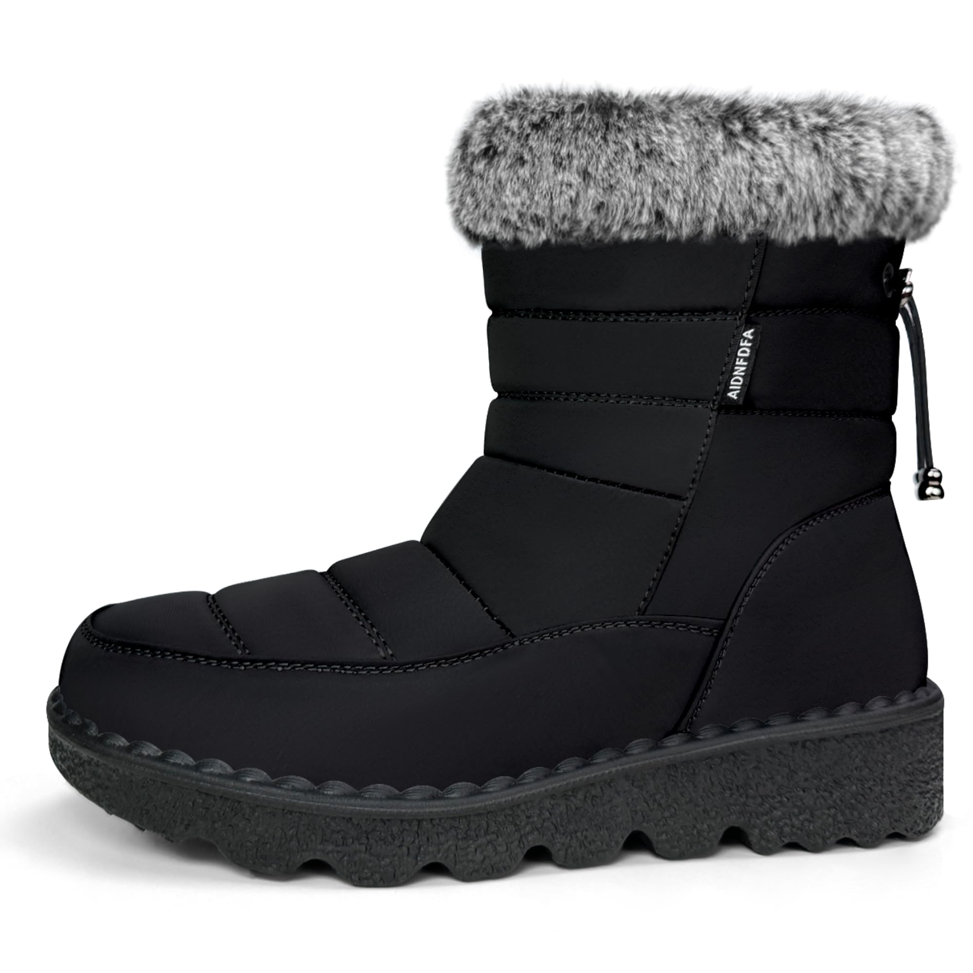 Winter Snow Boots for Women 2025 Warm Fur Lined Ankle Booties Waterproof Comfortable Walking Shoes Outdoor with Zipper