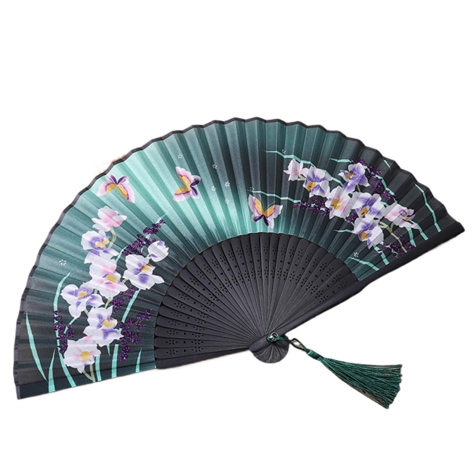 SXTYYH Hand Fan Folding, Beautifully Designed Folding Fans for Women, Handheld Fan Chinese Japanese Style, Party Music Festival Weddings Dance, Folding Fans(A)
